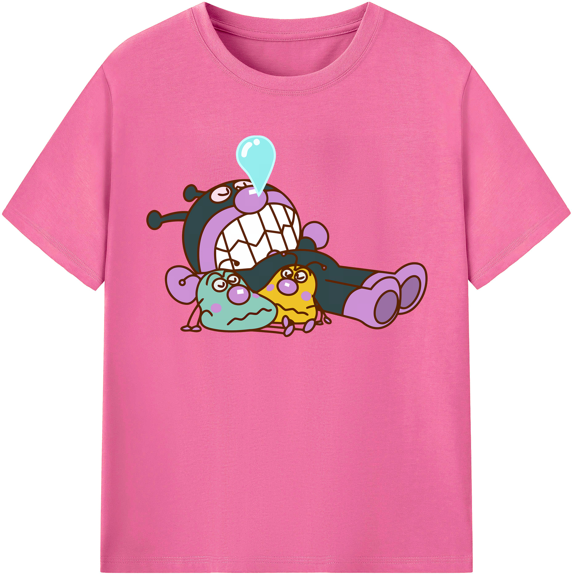 （画像用） アンパンマン Anpanman レディースカジュアルプリントTシャツ（綿100％）
